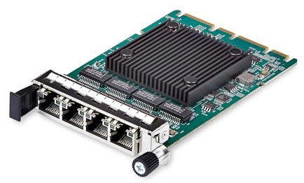 StarTech 4-Port RJ45 Gigabit Server NIC, Intel I350 (OR41GI-NETWORK-CARD) | OCP 3.0, SFF, PCIe 3.0, PXE, VLAN, Ethernet LAN-Karte, Serveradapter, Multi-Port