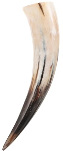 ABOOFAN Handcrafted Cow Horn Flower Vase 17In Polished Bull Horn Wall Mounted Floral Holder Rustic Home Decor for Living Room and Office