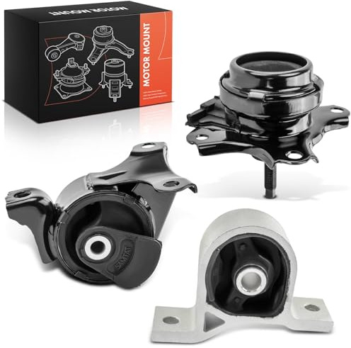 Frankberg 2 supporti motore anteriori + 1 supporto cambio 50840-S5A-990 | cambio automatico; Compatibile con: Civic VII Hatchback EP EU EV