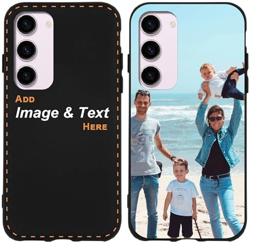 CoverHeld Handyhülle kompatibel mit Samsung Galaxy A15 5G Hülle selbst gestalten aus Silikon Hülle schwarz mit deinem Bild/Design personaliseren und einzigartig Machen - Schwarze Silikonhülle