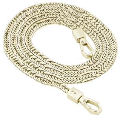 Yufana Cadena de Repuesto para Correa de Hombro y Bandolera con Hebillas de Metal (100CM, Oro)