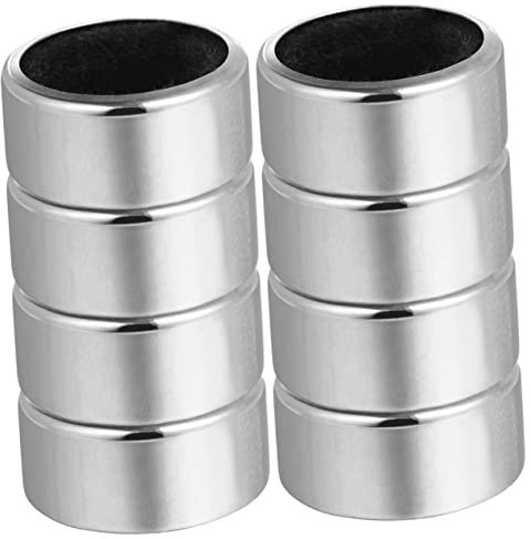 HOLIDYOYO 8pcs Leak Wine Ring Bottle Collar Drip-Stop Ring Stainless Steel Sponge for Wine Bottle Neck Catcher