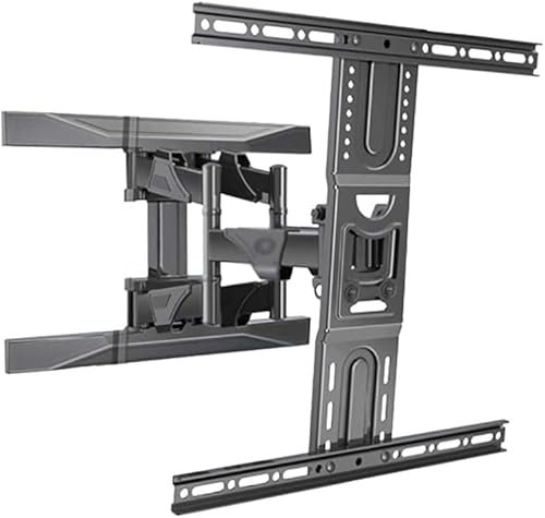 Supporto universale per TV da parete, girevole, inclinabile, movimento completo, per televisori da 45 a 75 pollici, supporta fino a 45 kg, supporto TV multifunzione