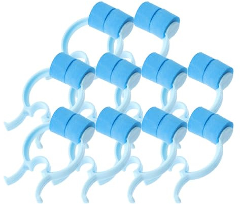 SAFIGLE Clip Nasali per Esercizi Respiratori 16 Pezzi in Pom ed Eva, Portatili e Compatte, per Allenamento Polmonare All'aperto in Viaggio