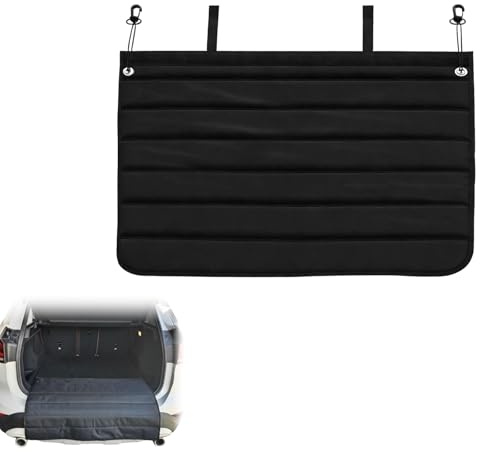 DHSUN Universellt bil stötfångarskydd bagagerum, bagageutrymme skyddsmatta hund, för att förhindra repor från husdjur och tung last, halkfri och vikbar 96 x 64 cm svart