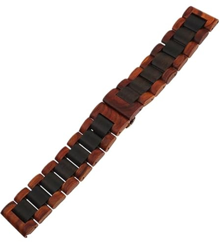 Quick Release Träarmband 22mm Unisex Armbandsbyte Armband Band Justerbar längd(Black)