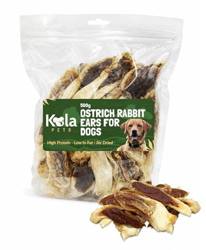 Koala Pets Rabbit Ears With Fur For Dogs100% Natural Dog Treats - Grain Free, High Protein, Hypoallergenic - For Puppy Chews & Dog Treats For Large Dogs (500 G)