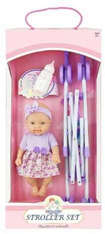 Jouet pour poussette pour poupées - Landau Portable, Jogger Infantile Pliable, Miniature Pour Parents, Siège Pour Prévenant | Installation De La Maison Dans La Cour