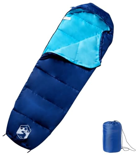 Ordellia Mumie-sovsäck för vuxna, camping sovsäck för årstider, 190T polyester med PP-fyllning, x, lätt, packpåse, vattenavvisande, för vandring, vandring, utomhus