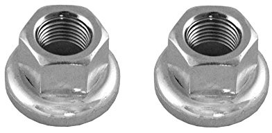 Other Tuerca de eje de buje M9/M10 con brida de unión móvil 9mm/10mm, plata brida - 2 piezas