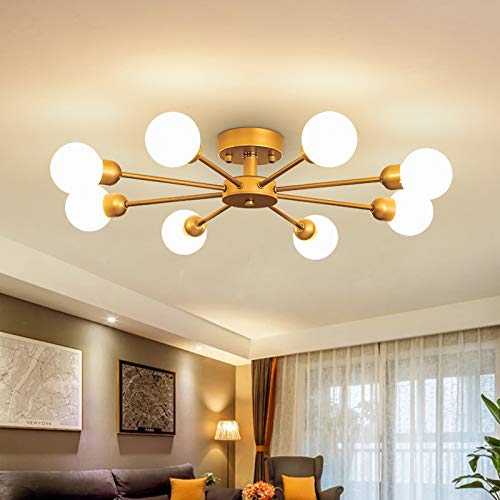 Eurotondisplay XW819-8 G9 Deckenlampe Lichtfarbe warmweiß kaltweiß inkl. Leuchtmittel Luxuriös Neu Lüster Deckenleuchte Leuchte Hängend Wohnzimmer Schlafzimmer