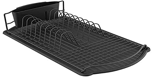 MSV, escurreplatos, vajilla, Bandeja, escurridor, Color: Negro Mate