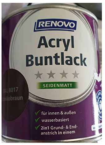 Renovo Acryl-Buntlack seidenmatt - RAL 8017 schokobraun - 375 ml