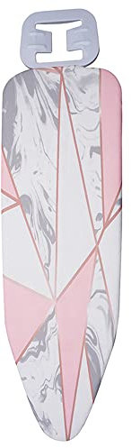 Donkivvy Bügelbrettbezug, breit, groß, Marmor-Muster, einfache Montage, 140 x 50 cm