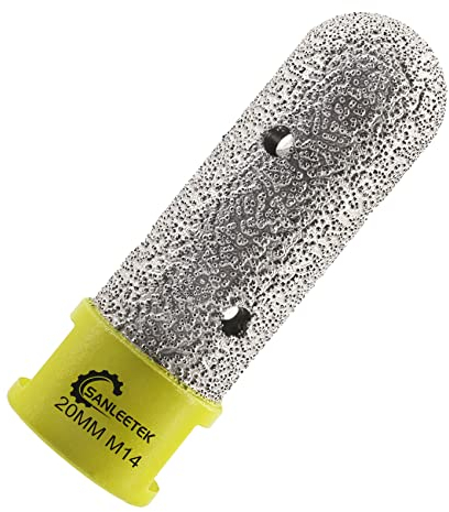 Fresa Diamantata 20mm per Allargamento Sagomatura Rifilatura di Fori Esistenti in Piastrelle Porcellana Ceramica Marmo Granito Pietra Artificiale M14 Filettatura SANLEETEK