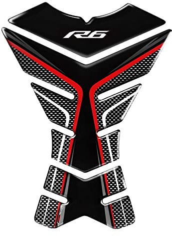 Aflytep deposito Pegatinas Moto YZF R6 Pegatina Motocicleta Tanque Pad Protector calcomanías Pegatinas Funda para YA&MAHA R6 YZF-R6 (Color : A)