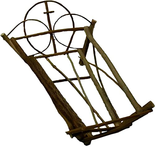 Cuna artesanal de Madera para Niño Jesús(6 cm.)