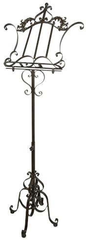 zeitzone Notenständer Notenpult Gästebuch-Staffelei Eisen 170cm Verstellbar Antik-Stil Braun