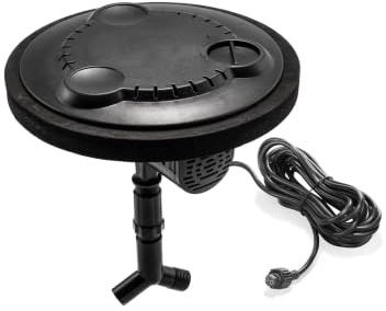 esotec Teichbelüfterpumpe Sauerstoffpumpe PowerFloat 400 Ersatzpumpe 101854 | Belüfterpumpe 18V/DC, Förderleistung 400l/h Luft, 1000l/h Wasser, 3 Belüftungsarten, Luftmenge regulierbar, 2 Düsen, 5m Kabel