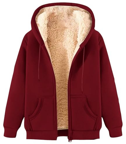 Yolimok Mens Fleece Jackets Full Zip,Cardigans For Men Uk Zip Up Hoodie With Hood Sherpa Fleece Jackets Men Fleece Hoodie Long Sleeve Windproof Warm Tops Thick Coats With Pockets Outerwear