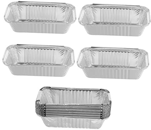 LIFKOME 25piezas Fiambrera De Papel De Aluminio Cajas Para Barbacoa y Envases Desechables Para Comida Para Cajas De Aluminio Portátiles y Desechables Cenas Al Aire