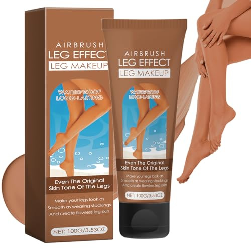 Trucco Per Gambe Impermeabile, Crema Colorata Gambe, Fondotinta Corpo Lunga Durata, Lozione Trucco Gambe, Copertura per Tatuaggi, Trucco per Coprire le Cicatrici (Bronze)