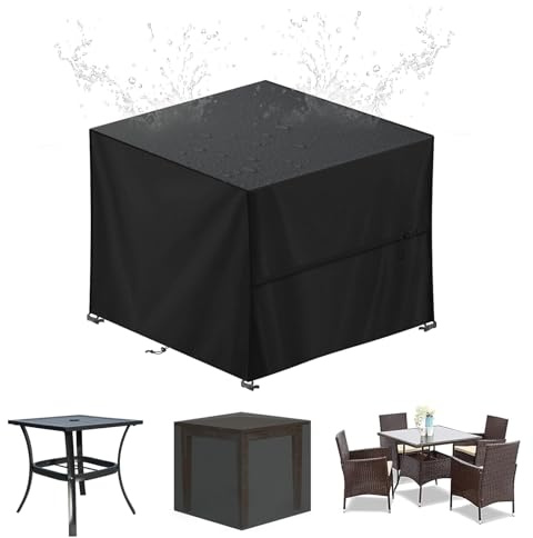 Funda para Muebles Jardín Exterior,Funda Mesa Exterior Impermeable 80x80x80cm,Cubierta para Muebles Jardin,Fundas Protectora para Conjuntos de Muebles,Conjuntos Muebles Cubierta,Gartenmöbel Abdeckung
