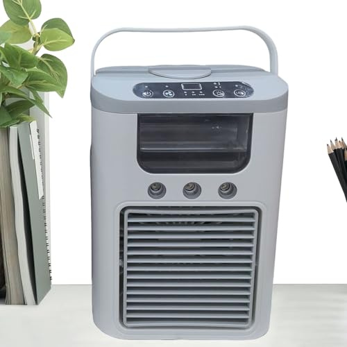 Tewzafiya Enfriador de aire de escritorio, aire acondicionado portátil | Frenelado del refrigerador de aire de escritorio con - Máquina de mesa recargable silenciosa silenciosa