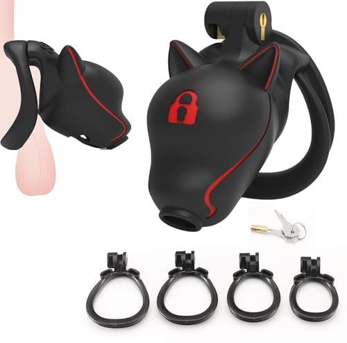 Cage di castità respirante in resina con cintura regolabile – gabbia uomo con anello pene per giochi SM, stimolazione di controllo e dinamiche erotiche