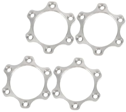 GANAZONO 4pcs Aluminum Alloy Disc Brake Flange Adapter for Bicycle Rotor Lightweight Bike Freewheel Threaded Hubs Efficient Heat Dissipation for Mountain and Road Bikes Secure Mounting for