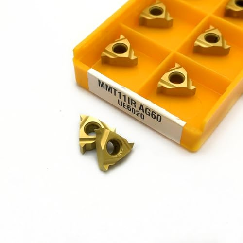 Drehwerkzeug, MMT11IR MMT11ER AG60 VP15TF/UE6020 Gewinde-Hartmetall-Einsätze, Schneiden, Dreheinsatz, Drehmaschine, Verarbeitungs-Drehmaschine (MMT11IR AG60 UE6020), 10 Stück