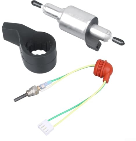 Riscaldatore da parcheggio 12 V 5 KW con pompa olio carburante, connettore di accensione e staffa fissa per sistemi di riscaldamento del veicolo, efficiente e design per uso con tempo freddo