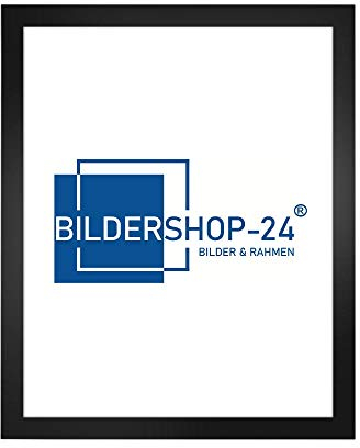 Bildershop-24 Bilderrahmen modern stabil RahmBig Schwarz 84 X 118,8 cm (DIN A0) Rahmen für Bilder Urkunden Poster Farbe & Größe wählbar