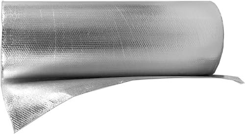 SSDDLZEQ Thermofolie, Luftpolsterfolie, Mehrschicht-Isolierfolie, Selbstklebende Aluminiumfolie for Wände(1x10m/3.2x32.8ft)