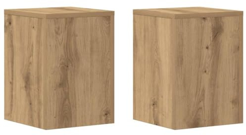 vidaXL Pflanzenständer 2 Stk. Artisan-Eiche 25x25x35 cm Holzwerkstoff