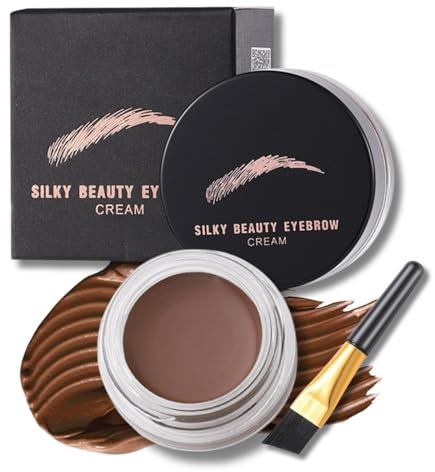 Eyebrow Brow Pomade Waterproof Eyebrow Gel Long Lasting Brow Pomade EyebrowWax Tinted Professional Makeup EyebrowSoap Transfer-Proof Sweat Resistant Quick Drying (3#Dark brown)