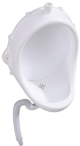 Urinario para hombres, orinal masculino 15x19x11in, urinarios de plástico para garaje para hombres, desviador de orina de montaje en la pared, urinarios de plástico montados en la pared, urinal multi