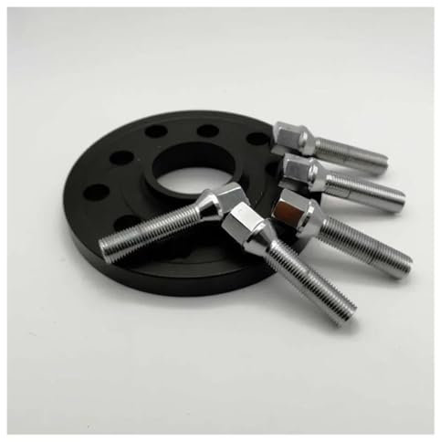DZSMSRTG Spurverbreiterungen Spurverbreiterungen 5x112 Hubcentric 66,6 15mm 20mm Aluminium Rad Adapter Anzug Für Auto Separadores Bolzen M14x1.25 Distanzscheiben Set(12mm)