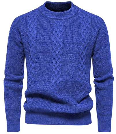 Sweatshirts Herren Weich, Pullover Herren Bequem Winter Pullover Herren Warm Strickpullover Herren Freizeit Fleecepullover Herren Lässige Langarmshirt Herren Elegant Sweater Herren