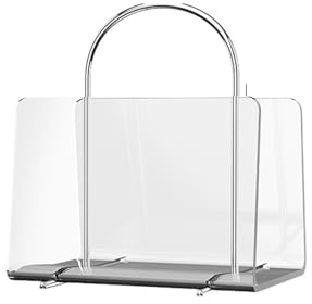 GXMDSGZ ZeitungsstäNder Schreibtischregal, Zeitschriftenständer, kleines bodenstehendes Wohnzimmer, Schlafzimmer, dekoratives Bücher- und Zeitungsregal Zum Organisieren(Transparent)