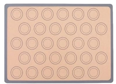 Silicone Baking Mat Gasket Non-stick Rolling Dough Mat Almond Cake Tray Oven Baking Suitable For Cake Biscuits Pastry Oven Baking Tools(Grau)