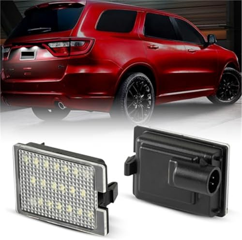 XEBRAD Feux de plaque d'immatriculation à LED, for DODGE, Durango 2014-2020, éclairage de plaque d'immatriculation avec conception Canbus, feu de plaque arrière sans erreur Éclairage de plaque d'immat