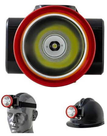BAIYITONGDA Luz de Seguridad para Minería, Lámpara LED Superbrillante para Minero, Linterna Frontal Impermeable, a Prueba de Explosiones, para Casco, Gorra, Faro para Camping, Senderismo y Minería
