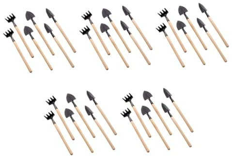 Milisten 10 Ensembles Mini Outils Jardinage pour Garçon Fille Pelle Râteau et Transplantoir et Résistants Outils Durables pour Plantation et Désherbage