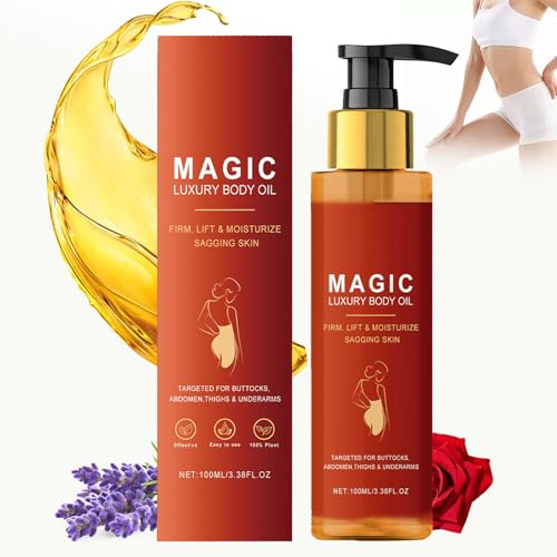Glow Remedy Oil, Magical Luxury Body Oil, Körperöl Straffend & Feuchtigkeitsspendend, Nahrhafte Magic Body Oil, Hautstraffung & Elastizität, Reduziert feine Linien, Magic Oil 100ml für alle Hauttypen