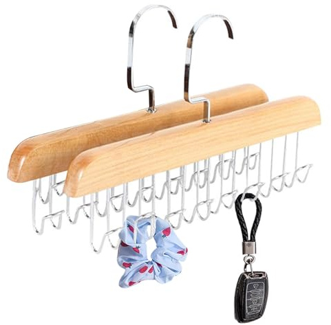 Hangerde cinturón: Percha de Ropa sin Deslizamiento Premium, colgilla de Revestimiento de Correa de Armario de múltiples Gancho | organizadorde cinturónde diseño Distintivo, organizadorde cinturón