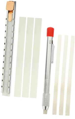 GETAJGHSD Natural Soapstone Pencil with Refill for Welding and Steel Marking Chalk Marker Pens with Dual Holders Clear Precision Lines Metal and Tiles Lightweight Industrial Marking Tool