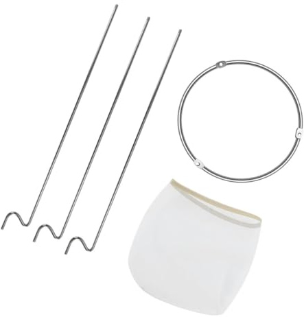 Toyvian Filtro con Sacchetto Supporto per Filtraggio Succo Tè al Latte e Confettura Riutilizzabile Lavabile e Resistente Capacità per Uso Domestico e Professionale