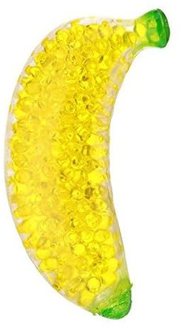 Pineeseatile Obst-Stressbälle, Fruchtquetsch-Stressball, Wasserperlen, dehnbarer Ball, sensorisches Spielzeug, Partygeschenke für Kinder und Erwachsene, Aprilscherz-Banane, Dehnbare Banane