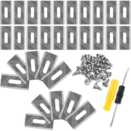 30 Piezas Cuchillas Robot De Césped Con Tornillos, Universales Cuchillas Robot Cortacesped, Robustas Y Afiladas, Fáciles Reemplazar, Para Husqvarna Automower Mcculloch Flymo(Plateadas)